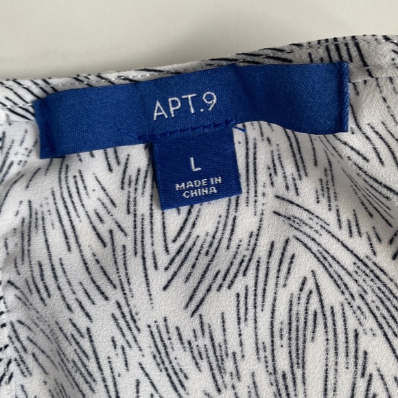 APT 9 RUFFLED PEPLUM TOP NWT SIZE LARGE - Picture 7 of 10